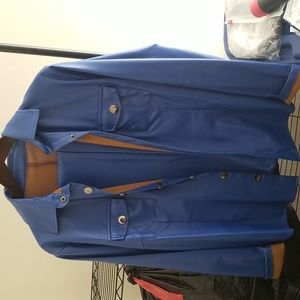 Beautiful 2pc Faux Leather Pantsuit